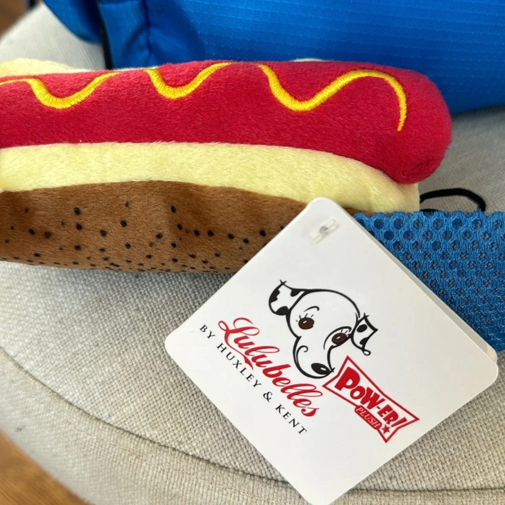 Outward Hound Blue Pet Carrier / Backpack w/ BONUS Free Hotdog Toy CLEAN